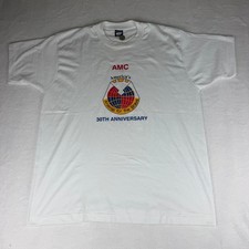 Screen Stars Vintage AMC 30th Anniversary T-Shirt XXL White USA Single Stitch picture