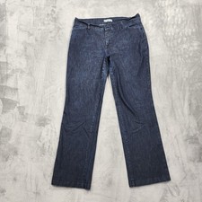 Riders By Lee Jeans Womens 14 Blue High Rise Straight Stretch Denim Dark Wash picture