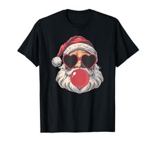Cool Santa Claus Bubble Gum Christmas Coquette Aesthetic T-Shirt picture