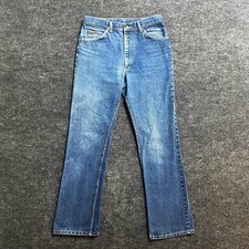 Vintage Lee Riders Jeans Mens 30/32 Blue Mid Wash Denim Faded Union Made 80s USA picture