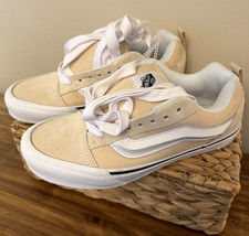 VANS Old Skool Off the  Wall Beige/White Lace up Sneakers 8.5 picture