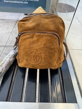 CHANEL -- Authentic vintage Suede Backpack- Brick brown picture