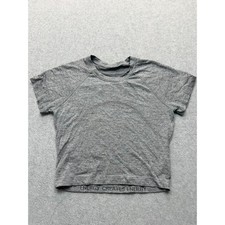 Lululemon Swiftly Tech Short Sleeve 2.0 Crop Heathered Grey Size XS picture