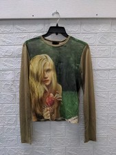 New Heaven By Marc Jacobs Virgin Suicides Lux Mesh Top Shirt Sz M picture