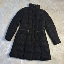 Women’s MONCLER Long Down Puffer Jacket Black Quilted Coat Size 1 (S) Authentic picture