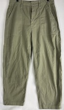 MOTHER The Fangirl Fatigue Flood Utility Barrel 33 Sir Yes Sir Dried Herb Green picture