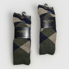 New Goldtoe Men 3 Pair Formal Perfect Fit Dress Socks Sizes 6-12.5 picture