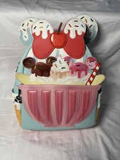 Loungefly Disney Mickey Mouse sweet Treats Sundae Backpack NWT picture