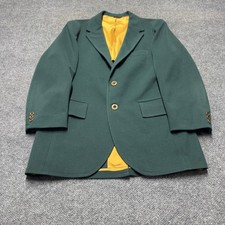 Vintage Derby of San Francisco Wool Blazer Mens 40R Green Masters Style Jacket picture
