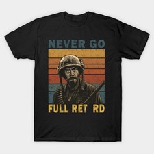 Vintage Never Go Full Retro Style T-Shirt picture