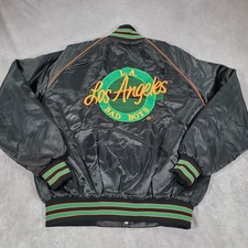 Vintage LA Los Angeles Bad Boys Jacket Mens XL Black Satin Varsity The Game 90s picture