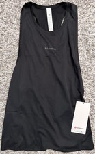 lululemon Fast and Free Running Tank Singlet Women’s Large Black NWT LW1FSRS picture