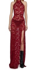 Dolls Kill Purely Carnal Burgandy Lace Dress Widow Size 1x picture