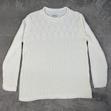 Vintage Bobbie Brooks Women Rollneck Fisherman Cable Knit Sweater Chunky Coast M picture