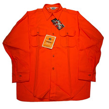 Vintage Woolrich Hunting Shirt Mens Large Blaze Orange Safety Outdoors 70s 80s picture