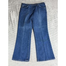 Vintage Lee Riders Jeans Mens 33x29 Blue Denim Made in USA Union Made 202-0343 picture
