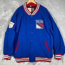 Mitchell & Ness New York Rangers 1965-1966 Vintage NHL Varsity Jacket Wool 64 picture