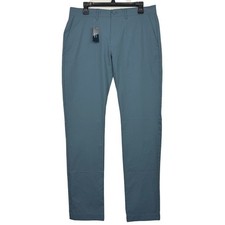 NEW J.Crew Flex Tech Pants Mens 32x34 Slim Stretch Quick Dry Blue Grey $98 picture