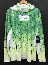 NWT Pelagic Men's Exo-Tech Hoody Dorado Green Gaiter Face Mask Pullover Size XL picture