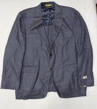 Canali Mens Kei Wool Blazer Size 60R Blue Sport Coat Unstructured Made In Italy picture