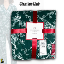 NWT Charter Club Women's L 2-Piece Cotton Flannel Packaged Pajama set 100210575 picture