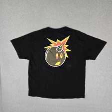 The Hundreds Men Shirt X-LARGE Black Graphic Bomb Logo ADAM Streetwear picture