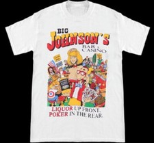 Big Johnson Vintage Funny Adult Humor Retro 90s Style Graphic T-Shirt picture