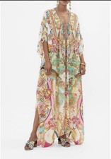 Camilla Franks An Italian Welcome Lace Up Silk Embellished Kaftan BNWT RRP $699 picture