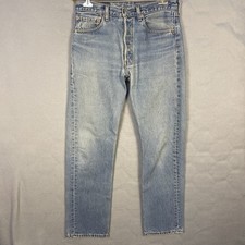 VTG Levis 501 Jeans Mens 31x32 (32x31) Blue Medium Stonewash Made in USA 1997 picture