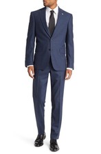 TED BAKER Jay Trim Fit Wool Suit Jacket Sz 38S Orig. $550 PRE-OWNED picture