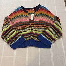 NWT ANTHROPOLOGIE MOTH BETTY KNIT BOHO INDIE CARDIGAN SWEATER Cozy Warm XS picture