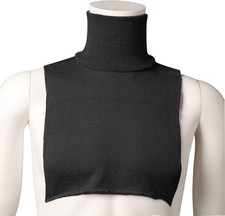 Hampton Direct Knit Dickeys Set of 4, 2 Black and 2 White NEW picture