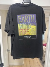 Delta Pro Weight Earth, Wind & Fire Men’s XL Black Cotton Graphic Tee picture