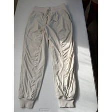 Lululemon Beyond the Studio Jogger Bone Ivory Ruched Activewear Pants Womens 6 picture