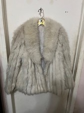 Vintage 1970-1980's Saga Genuine Blue Fox Fur Coat  picture