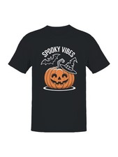 Spooky Vibes Halloween Pumpkin Men's T-shirt picture