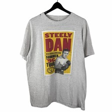 Vintage 1996 Steely Dan Summer Tour Rock Band Music Grey Shirt Size L picture