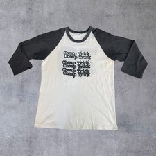 VTG 70s 80s Cheap Trick Concert T Shirt Raglan Baseball 50/50 Fun-Tees L USA picture