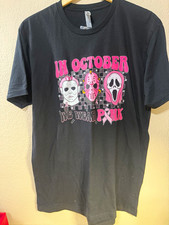Next Level Men's XL Black Horror Graphic Tee Michael Myers Jason Ghostface picture