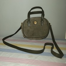 Vintage Pierre Balmain Paris Made in Italy Brown Olive Crossbody Handbag Purse picture