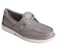 Sperry Men's Surveyor 2 Eye Boat Shoes Gray Sts25150 Wide picture