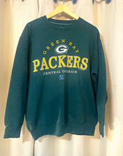 Vintage Green Bay Packers NFL Central Division Crewneck Sweatshirt Men's Large picture