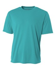 A4 Mens 100% Polyester Short Sleeve Cooling Performance Stylish Tshirt - N3142 picture