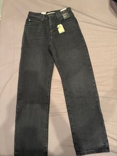 Levi's Premium Easy Dad Jeans Womens 27x32 Washed Black Straight 005DC-0002 NWT picture