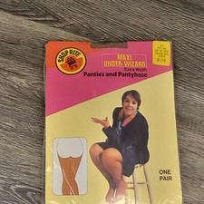 Shoprite Maxi Under-Wizard Pantyhose/Panties 1978 RARE Vintage Hosiery Stockings picture