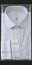 Eagle Shirtmakers Men's Stripe Dress Shirt 17.5 34/35 picture