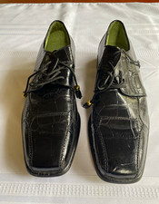 Marco Vicci CAPO Men's genuine Snake  Derby Dress Shoes Square Toe 10M picture