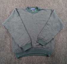 Vintage Jantzen Classics Sweater Mens Large Multicolor Tight Knit Textured Cozy picture
