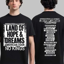 Bruce Springsteen No King 2026 Land Of Hope And Dreams American Tour T-Shirt picture
