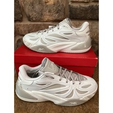 Reebok Angel Reese 1 Basketball Shoes Grey White Size Mens 8.5 Womens 10 New picture